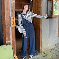 美式慵懒风超好看雪花牛仔背带裤女春秋2025新款洋气减龄宽松套装，女装套装/套裙，浙宝212A
