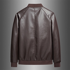 大码M-8XL皮衣夹克主推无差价潮流外套PU夹克XZ613B-9811-P75，男装皮衣，星座613B