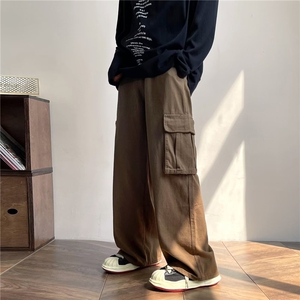 高街美式炸街工装裤男日系潮牌机能风休闲裤RK25P38图片