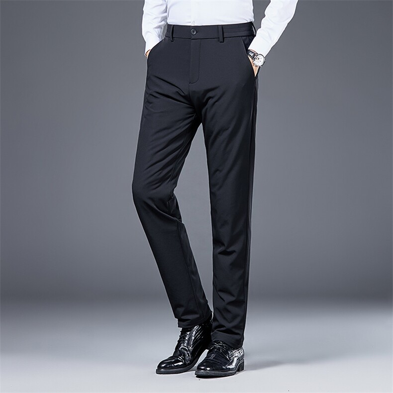 D男式冬季新款时尚羽绒裤修身百搭加绒加厚保暖休闲裤P150，男装棉裤，电商B360