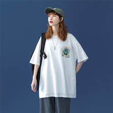 1中性风大码M-5XL图案已注册休闲情侣潮短袖T恤男7800F35控48，男装T恤，星座226-2