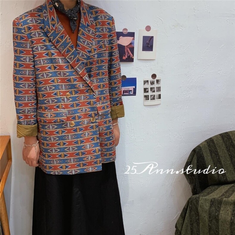 定制版花型西装，女装西装，25Ann·Studio