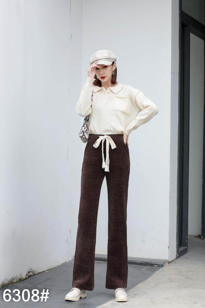 加绒直筒裤，其它，卡地莲