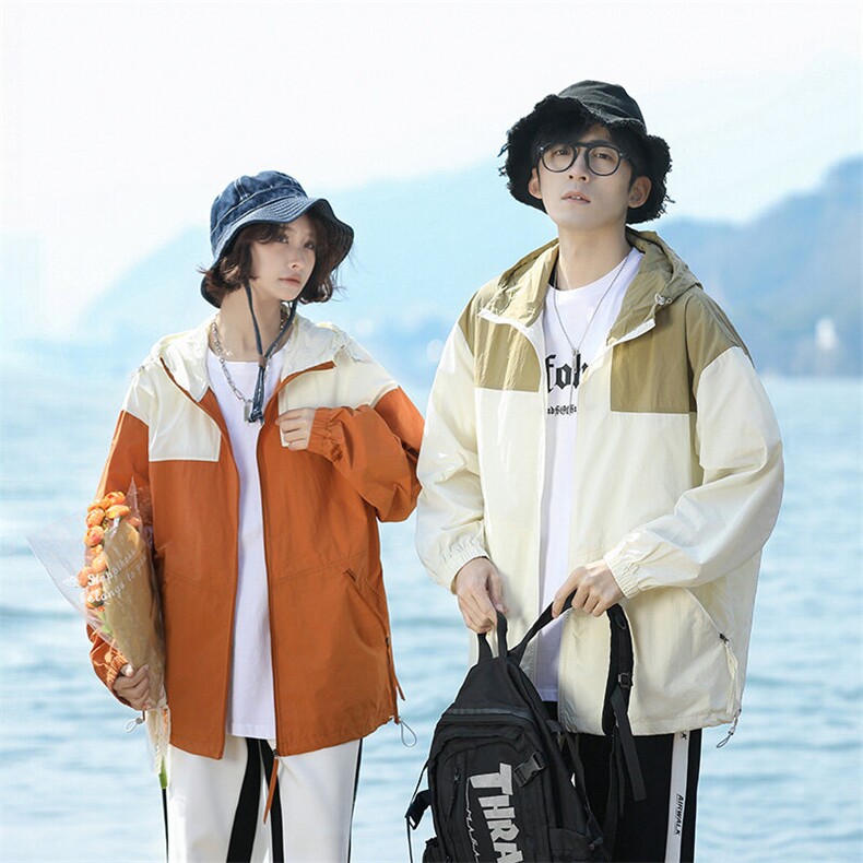 2025夏季男女同款时尚设计清凉情侣防晒衣P50,男装防晒衣,电商B388