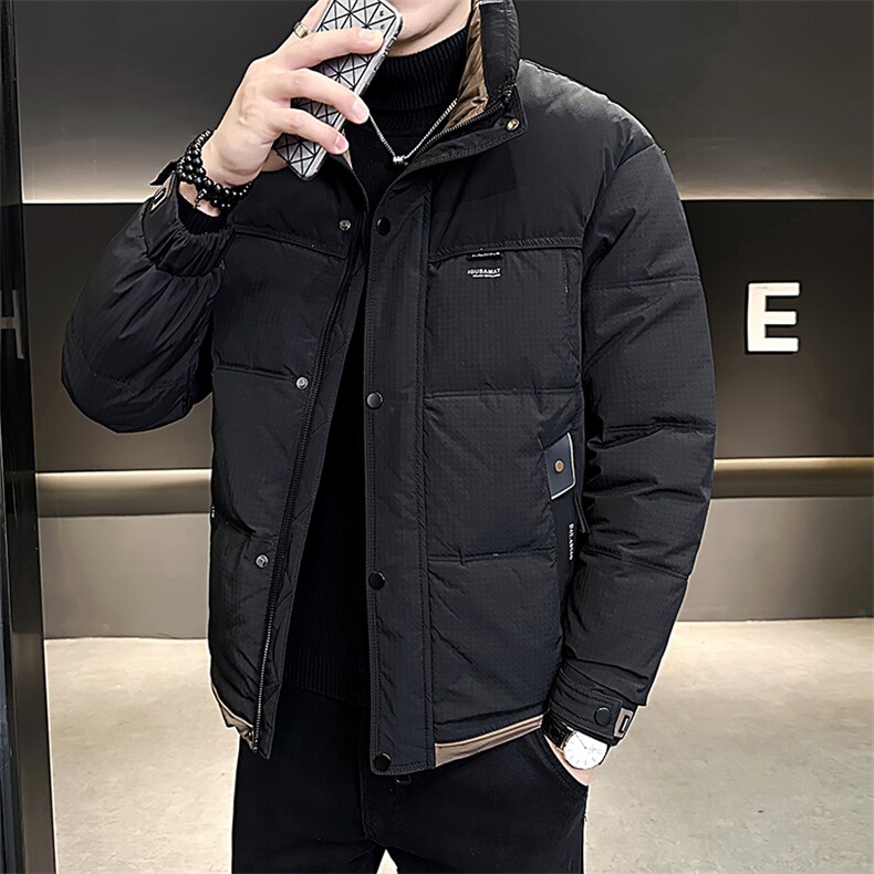 B3536606P165黑2024年冬季新款男士羽绒服立领羽绒店主男控248,男装羽绒服,电商B353