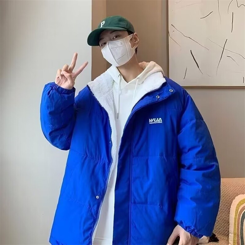 1506/Q2120/P72冬季加绒加厚面包服棉衣外套男时尚气质流日系简约,男装棉衣,星座1506