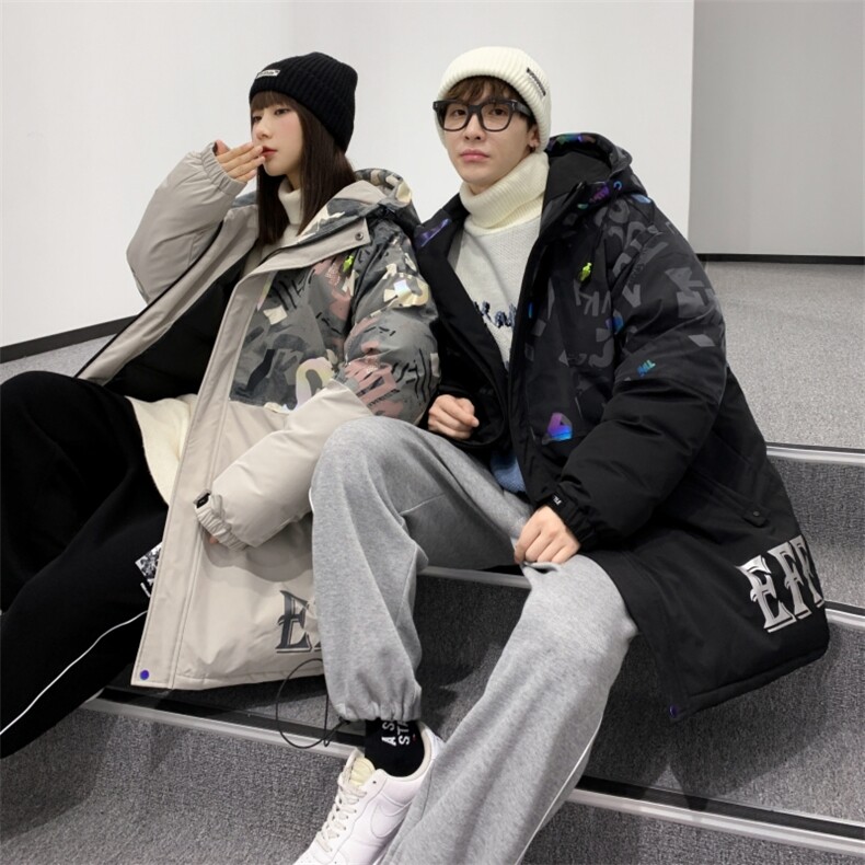 情侣风冬季新款70%白鸭绒中长款连帽羽绒服男XZ109-Y2222-P218,男装羽绒服,星座109
