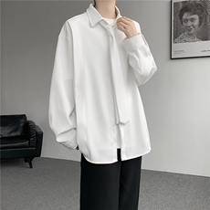 男士春秋免烫新中式男装套头衬衣男士短袖POLO衬衫男款休闲上衣，男装T恤，电商B319