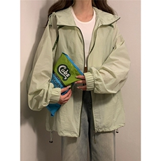 1中性风黄灯连帽滚边设计大码M-5XL潮牌防晒服男FS77005P45控68，男装夹克，星座226-2