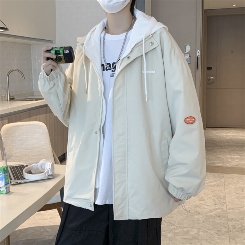 港风宽松双层加厚夹克青少年连帽长袖JK618P55，男装夹克，星座1116-2