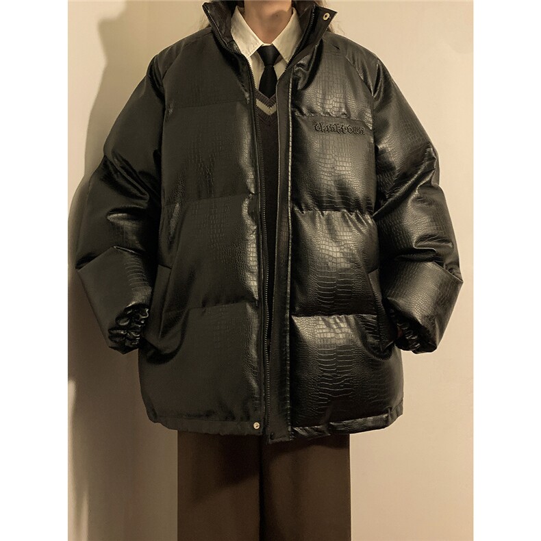 中性风黄灯鳄鱼纹钢印设计棉衣男MY77093P120控168抖音控198，男装棉衣，星座227-7