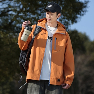 新款男女高品质户外登山服青少年学生冲锋衣夹克外套JK6633-P48图片