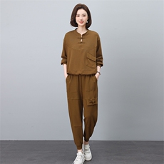时尚优雅女装套装舒适百搭两件套气质显瘦休闲装，女装套装/套裙，叶笙衣