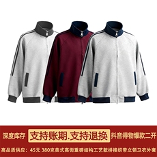 抖音得物高品质美式高街重磅结构设计拼接织带立领卫衣外套CM42，男装卫衣，电商A486