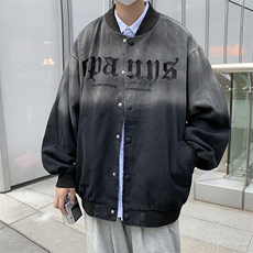扎染刺绣棒球服外套男港风秋季宽松青少年学生休闲夹克JK0705-P68，男装夹克，星座308B-1