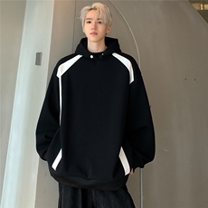 抖音得物供货可二开可提供视频秋冬重磅美式宽松连帽卫衣W094-P65，男装卫衣，电商C307