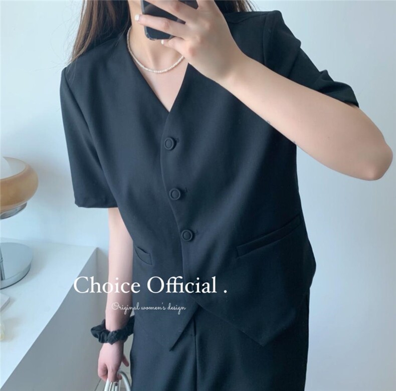 【NEW】短袖西装半裙套装x012#,女装西装,CHOICE 初袖