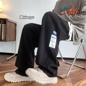 XZ616秋季新款百搭直筒休闲裤贴标卫裤TY928P45控58