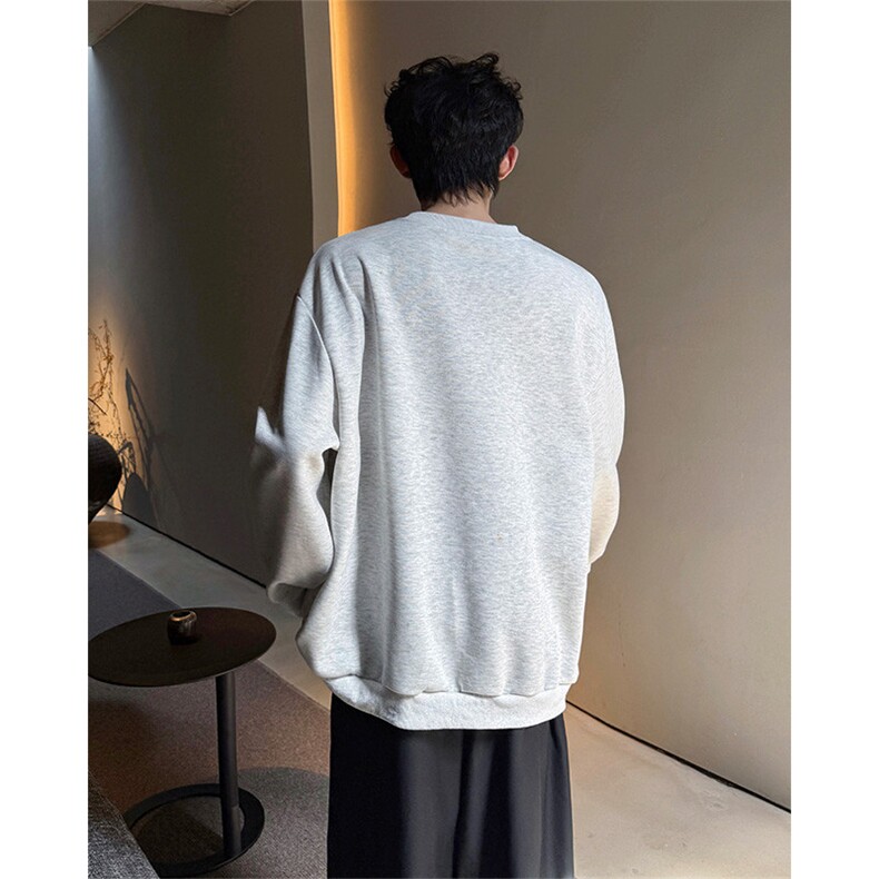 WY10152-特P45控78小众撞色拼接破缝假两件大码男大码情侣卫衣,男装卫衣,电商A059
