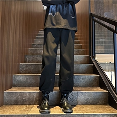k1067-p35-限价49.9现货港风中性大码卫裤束脚，男装休闲裤，星座116