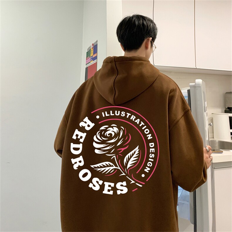 抖音品质秋季320G华棉男士连帽大码印花卫衣WYH516-P45控68,男装卫衣,电商B370