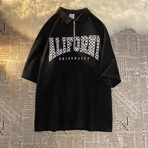新款优品男士短袖刺绣印花T恤宽松上衣ZD3318-P48图片