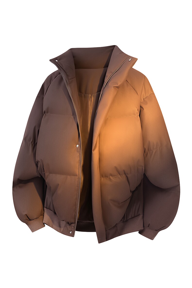 立体新款冬季羽绒立领PU皮棉服棉袄韩版宽松外套A436-2522-P80,男装棉衣,电商A436