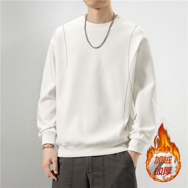 重磅潮牌宽松卫衣男士秋冬圆领长袖T恤内搭打底衫JV7160-P60,男装T恤,星座1105-3