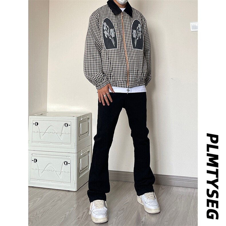 B221美式ins高街暗黑小众修身弹力休闲牛仔裤LK23010-P60控78,男装牛仔裤,电商B221