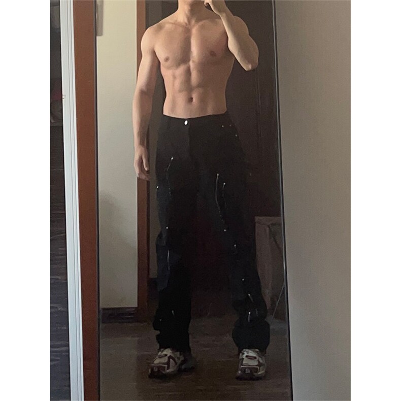 出数据肌肉有原图漆点泼墨牛仔裤嘻哈常规55加绒65,男装牛仔裤,星座310A-4