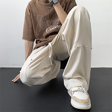冰丝西裤男夏季宽松直筒美式垂感伐木裤A423P55，男装西裤，电商A309