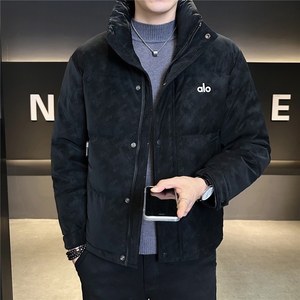 2502-M-3XL-P205标50绒店主风冬季立领男士休闲皮羽绒服男图片
