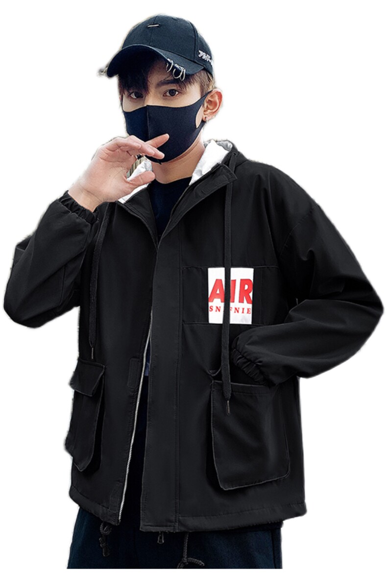 秋季外套男韩版潮流宽松帅气连帽青少年上衣夹克男J,男装夹克,电商B226-2（原B217-2）