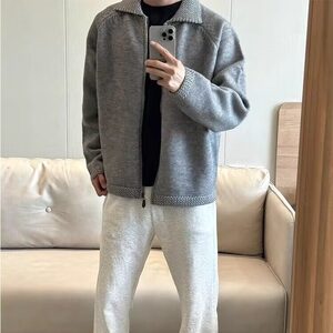 【有货】DM349-P65美式复古潮流宽松百搭休闲常规拉链长袖加厚图片