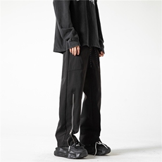 抖音品质春季新款机能拉链拼接宽松冲锋裤B315-K24025-p50控78，男装休闲裤，电商B315