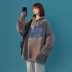 数据款元素字母小人加绒卫衣202-8-W02-P38-控258，女装卫衣/绒衫，星座222-2（原202-8）