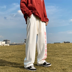 2024秋冬款华夫格卫裤男潮流宽松束脚休闲裤子C003*P28控58，男装休闲裤，星座227-2
