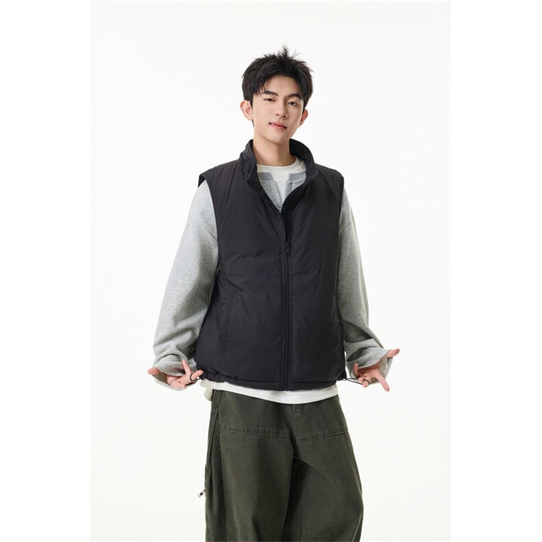 90%绒新标有报告 短款宽松羽绒服马甲上衣 Y996/ P190 现货图片