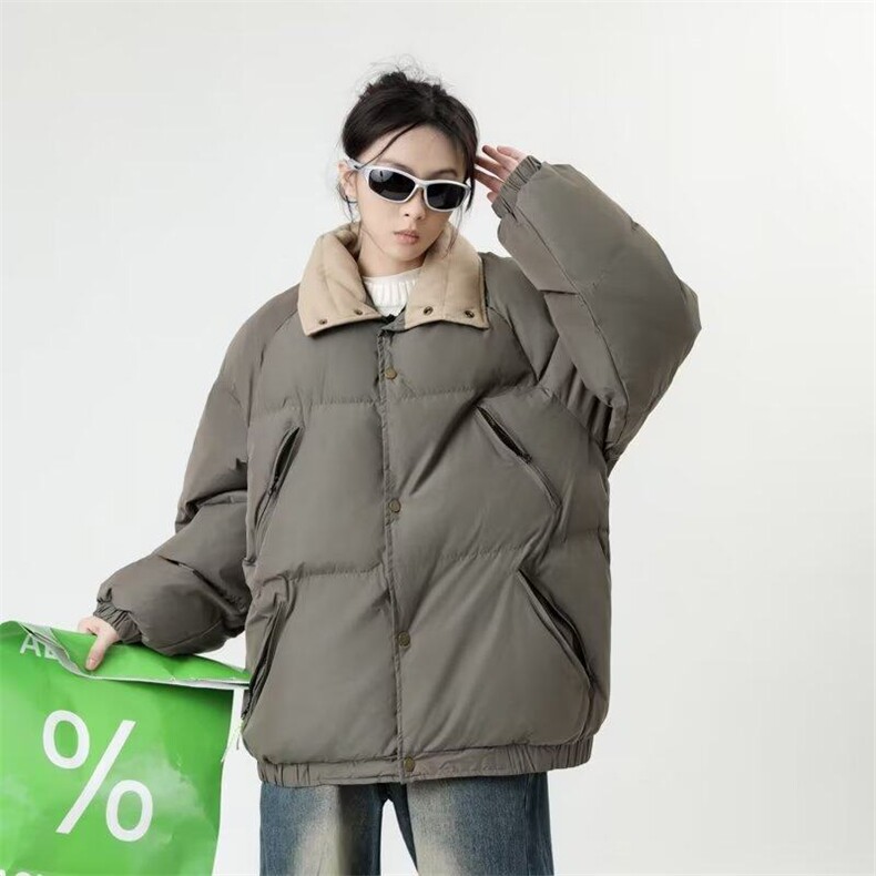 J824-P88美式高级感百搭潮牌棉服男女冬季宽松加厚情侣棉衣外套,男装棉衣,星座603-2