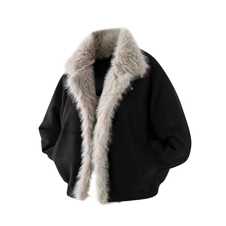 (网图)复古鹿皮绒座山雕棉服潮牌情侣百搭保暖棉服313B-PM08-P115,男装棉衣,星座313B