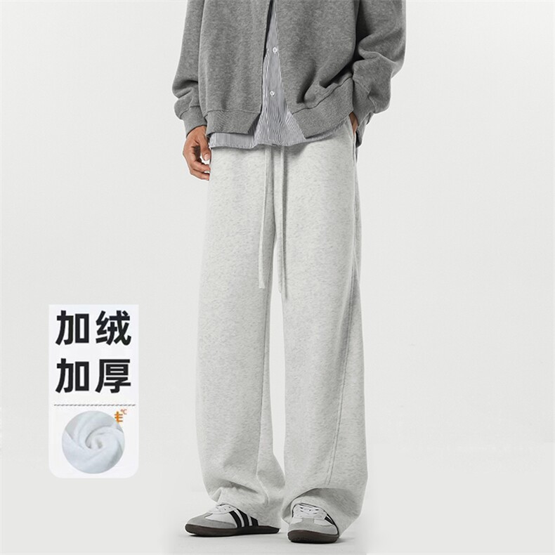 B258-K9928加绒P45控98抖音品质卫裤65%棉35%聚酯纤维,男装休闲裤,电商B258
