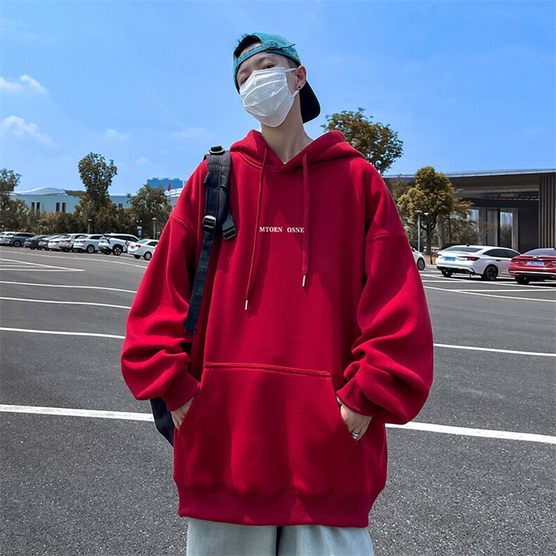 抖音得物供货可提供视频春装重磅美式宽松连帽卫衣DL2361，男装卫衣，电商A486