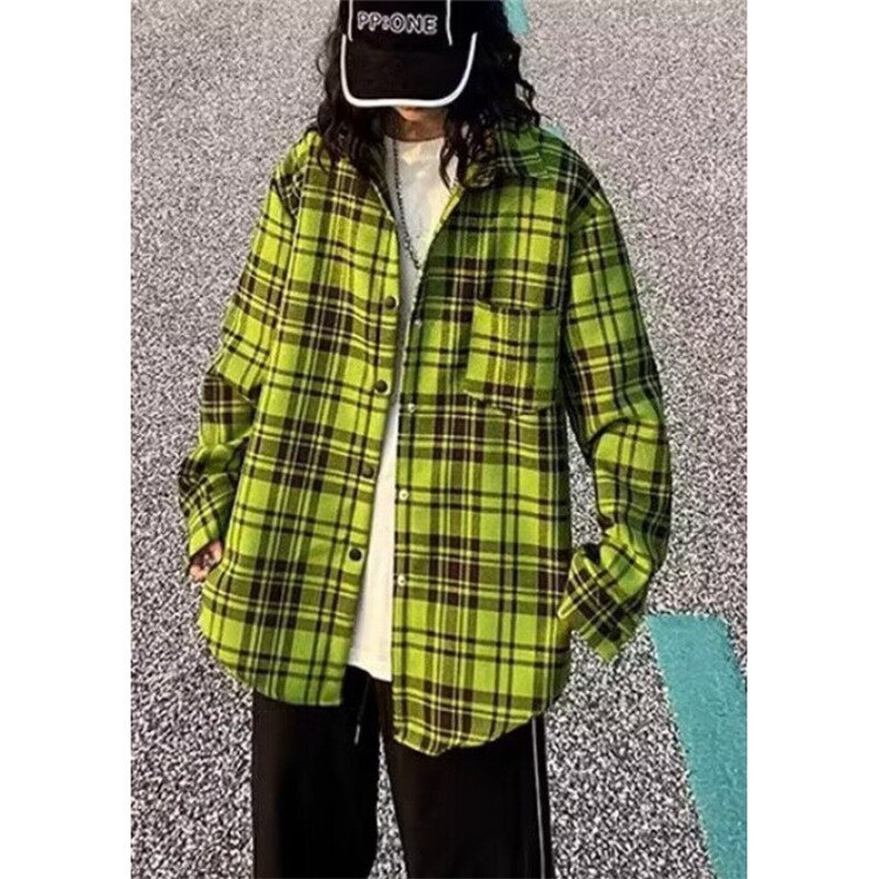 春秋季韩版纯棉女士格子衬衫长袖上衣百搭全棉休闲衬衣C15,男装衬衫,星座1116A（原606A-3）