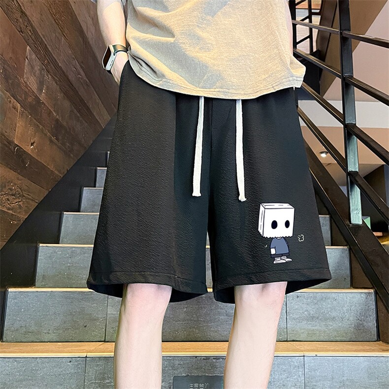 冰丝短裤男士大码宽松休闲五分裤男运动中裤MK37400-P15,男装休闲裤,电商A040