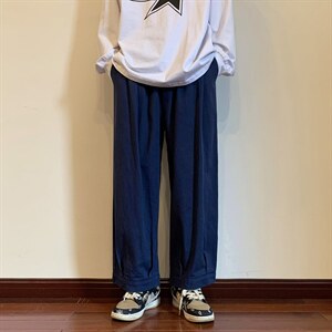 秋季新款宽松褶边工装休闲裤 XZ604-KG35-P55控68图片