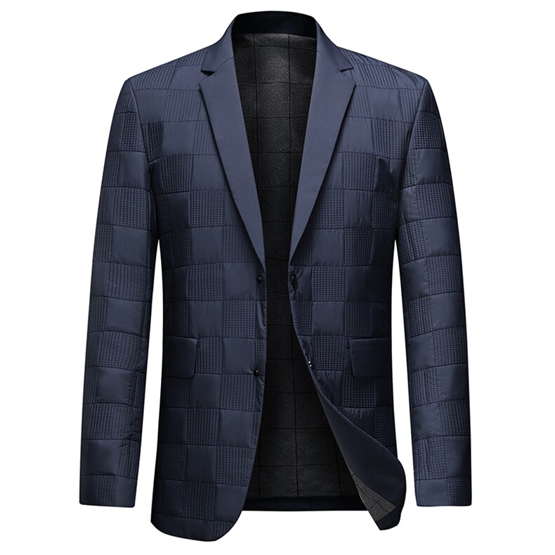 CK7822钱塘2020-2冬季厚款羽绒中年男士简约百搭时尚西服外套P165,男装西服,钱塘207-2