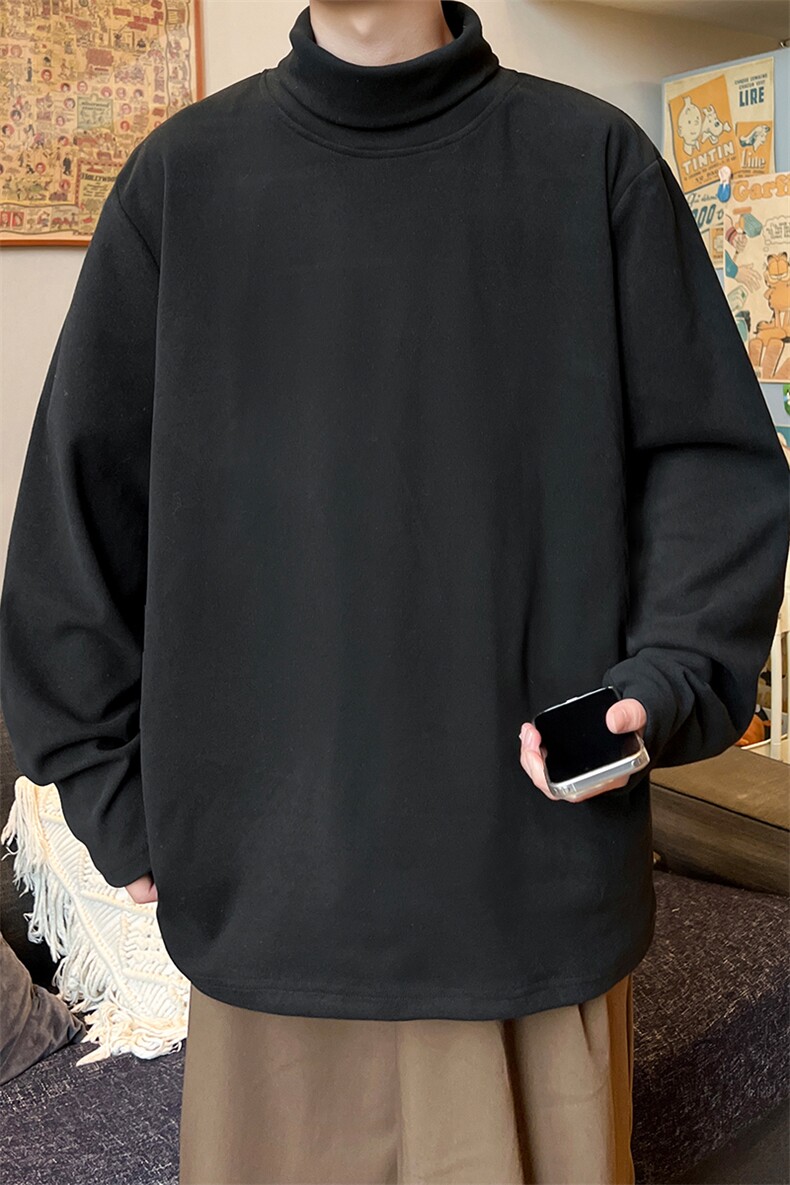 神！！8XL-M打底衫男秋冬德绒高领T恤特大码长袖TBG1102P35控55,男装T恤,电商D206-1