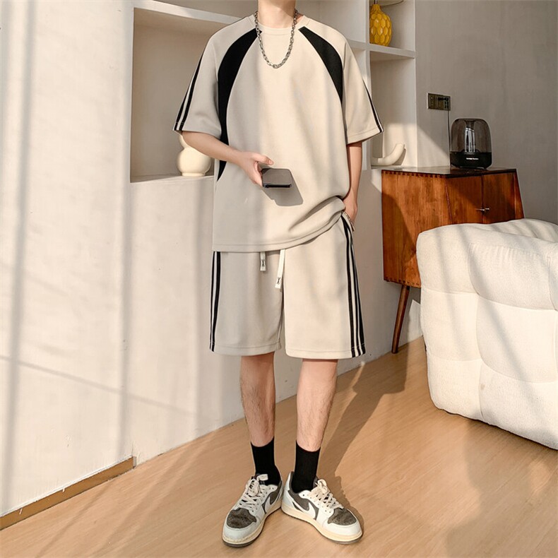 新款休闲短袖套装,男装休闲套装,星座1106-2（原1111B）