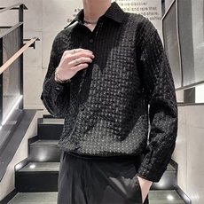 日系五分袖春夏季新款衬衫潮流慵懒男方领衬衫C01P38，男装衬衫，星座1116-2