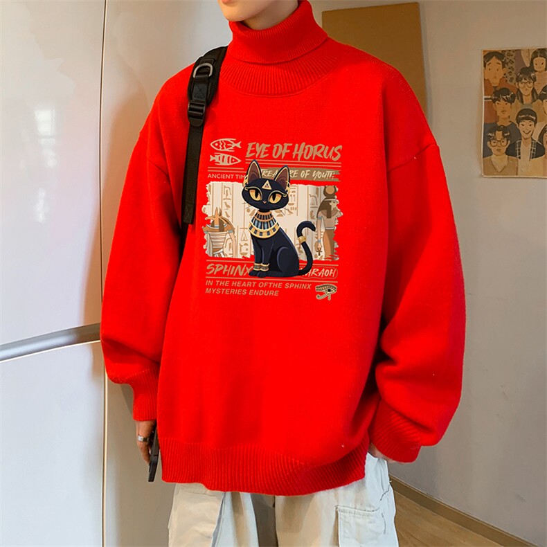 8XL高领毛衣男大码胖子堆堆领打底羊毛衫GM45429-P45加绒款-P65,男装针织衫/毛衣,电商A040